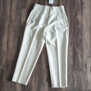 Zara Women's Cream Dress Pants